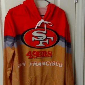 49ers hoodie.NFL,XL, red and gold. Perfect condition.